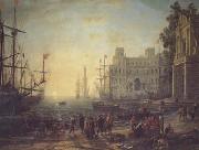 Claude Lorrain, Port with the Ville Medici (mk17)